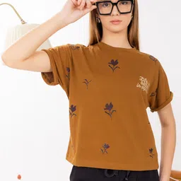 ELEVENS HEAVEN Floral Printed Lounge T-shirt-image-33