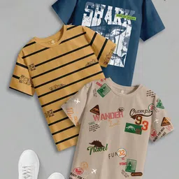 CODEZ Boys 3 Pure Cotton T-shirt-image-41