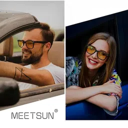 Arzonai Unisex Yellow Lens & Black Wayfarer Sunglass with UV Protected Lens-22