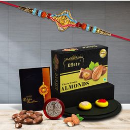 DeoDap Rakhi Combo for Brother with Rakhi, Roli Chawal, Coin & Greeting Card-image-25