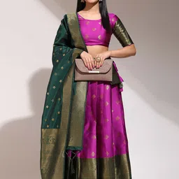 DIVASTRI Semi-Stitched Lehenga & Unstitched Blouse With Dupatta-11
