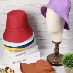 Infispace Men Black Self Design Sun Hat-image-57