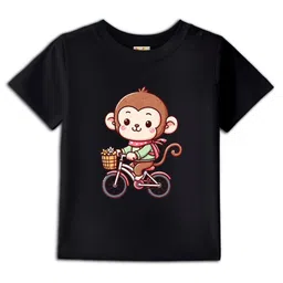 BLUSHES Kids Graphic Printed Round Neck Cotton T-shirt-38