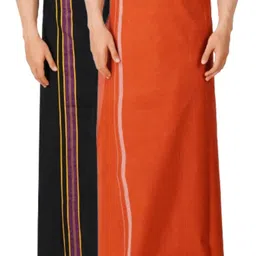 Ethazh Men Set of 2 Dhotis-9