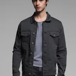 Jack & Jones Men Denim Jacket with Patchwork-image-51