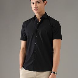Arrow New York Men Slim Fit Solid Spread Collar Formal Shirt-image-49