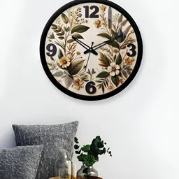 Aura Multicoloured & Multicoloured Printed Contemporary Wall Clock image 5