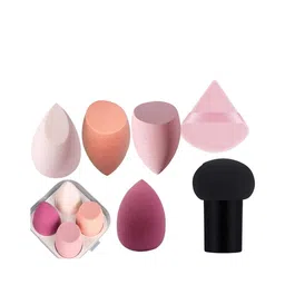 Facejewel Set Of 6 Makeup Puff Pizza Puff & Mushroom Puff-19