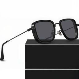 Arzonai Unisex Black Lens & Black Wayfarer Sunglasses with UV Protected Lens-picture-27