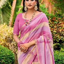 Anouk Rustic Striped Zari Saree-58