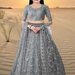 Girls Lehenga Choli with Dupatta Set-image-63