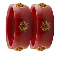Vidhya Kangan Women Red Bangle-image-28
