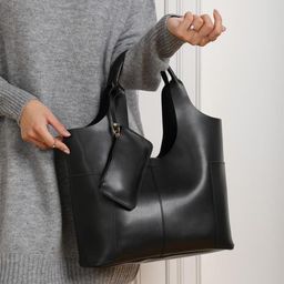 madamra Oversized Structured Tote Bag with Tasselled-7