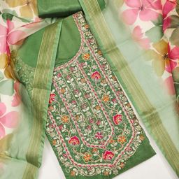 Mitera Embroidered Pure Cotton Unstitched Dress Material-image-83