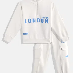 makemyfab Boys Printed Sweatshirt & Joggers-picture-2