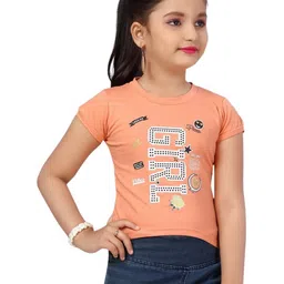 Lei-Chie Girls Typography Printed T-shirt-picture-21