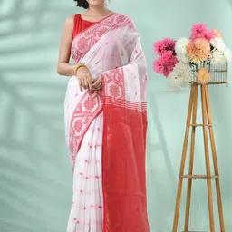 DESH BIDESH Women Woven Design Floral Handloom Saree-picture-12