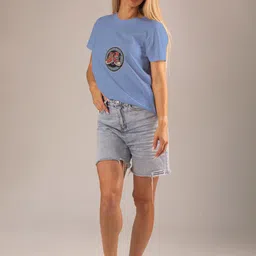 Moda Rapido Women Graphic Printed Round Neck T-shirt-picture-3