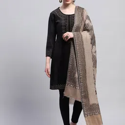 Monte Carlo Ethnic Motifs Woven Design Shawl-28