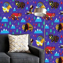ArtzFolio Printed UV-Resistant Anti-Bacterial Ethnic Tribal Pattern Peel & Stick Wallpaper-image-76