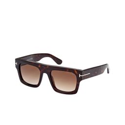 Tom Ford Men Brown Lens & Brown Square Sunglasses with UV Protected Lens FT0711 53 52F-image-50