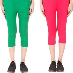 100LUCK Girls Mid-Rise Capris - Pack Of 2-image-38