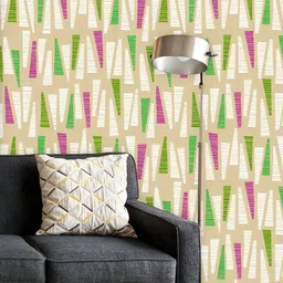 ArtzFolio Printed UV-Resistant Anti-Bacterial Colored Hand-Drawn Triangles Peel & Stick Wallpaper-image-61