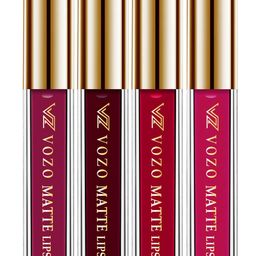 VOZO Set Of 4 Velvety Smooth Matte Liquid Lipstick 4ml Each- 101-103-104-204-83