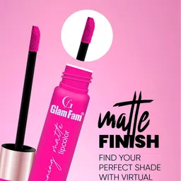 GlamFam Set Of 2 Stunning Matte Waterproof Lip Color- 5 ml Each- Flamingo Pink 16 image 4