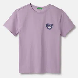 United Colors of Benetton Girls Pure Cotton Applique T-shirt-26