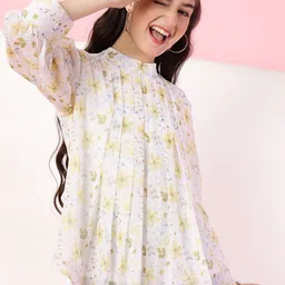 Ishti Floral Print Mandarin Collar Top-picture-15
