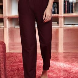 Kryptic Women Pack Of 2 Pure Cotton Mid-Rise Lounge Pants-image-82