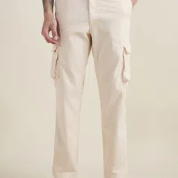 Allen Solly Men Regular Fit Mid-Rise Cargos Trouser-image-77