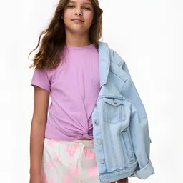 Marks & Spencer Girls Extended Sleeves Pockets T-shirt-image-40