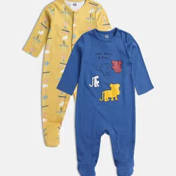 MINI KLUB Boys Pack of 2 Printed Sleepsuit-55