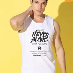 WOOSTRO Pack Of 2 Printed Super Combed Cotton Gym Vests VWS26(ALONE WHITE)(HARD MUSTARD)-image-84