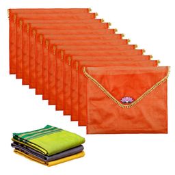 Kuber Industries Orange Set of 6 Regular Multi-Utility Organisers-15