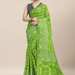 JAINICA Floral Pure Cotton Saree-picture-18