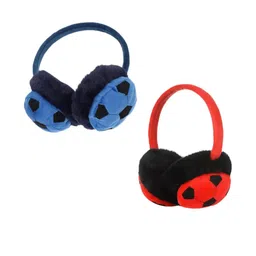 Trubliz Unisex Kids set of 2 black and red Football Earmuffs-picture-3