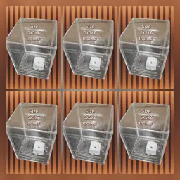 6 NOS Transparent Acrylic Donation Box Coin Bank-image-78