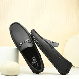 FAV SHOES Men Textured Horsebit Loafers-picture-18