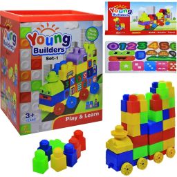Play & Learn Building Blocks for Toddlers Activity Game Toy 44Pcs. Model Building Kit-image-84