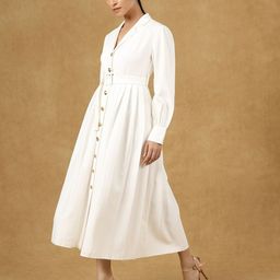 PowerSutra Fit and Flare Midi Dress-image-12