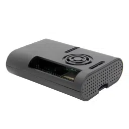 Raspberry Pi 4 ABS Black Case with Fan image 1