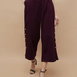 Colour Me by Melange Women Culottes Trousers-image-29