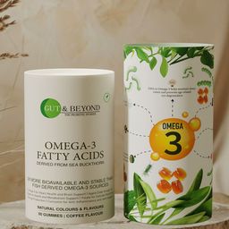 GUT & BEYOND Vegan Omega-3 Gummies- 60 gummies- Coffee Flavor-49