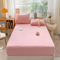 JC HOME Pink 140 TC King Bedsheet Set 1.80m x 2m-picture-30