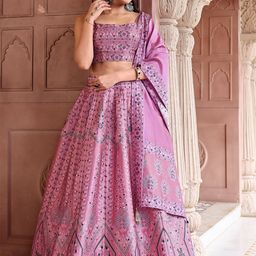 PURVAJA Ready to Wear Lehenga & Unstitched Blouse With Dupatta-picture-32
