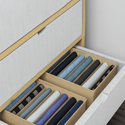 Aura Brown Regular 9 Grid Drawer Organisers image 3