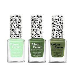 CROWN Set of 3 Longwear Glossy Finish - 10 ml Each - Forest Hues image 1
